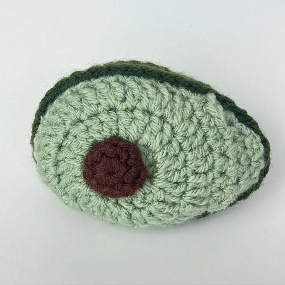 Cat Toy Handmade Crochet Avocado Catnip Toy